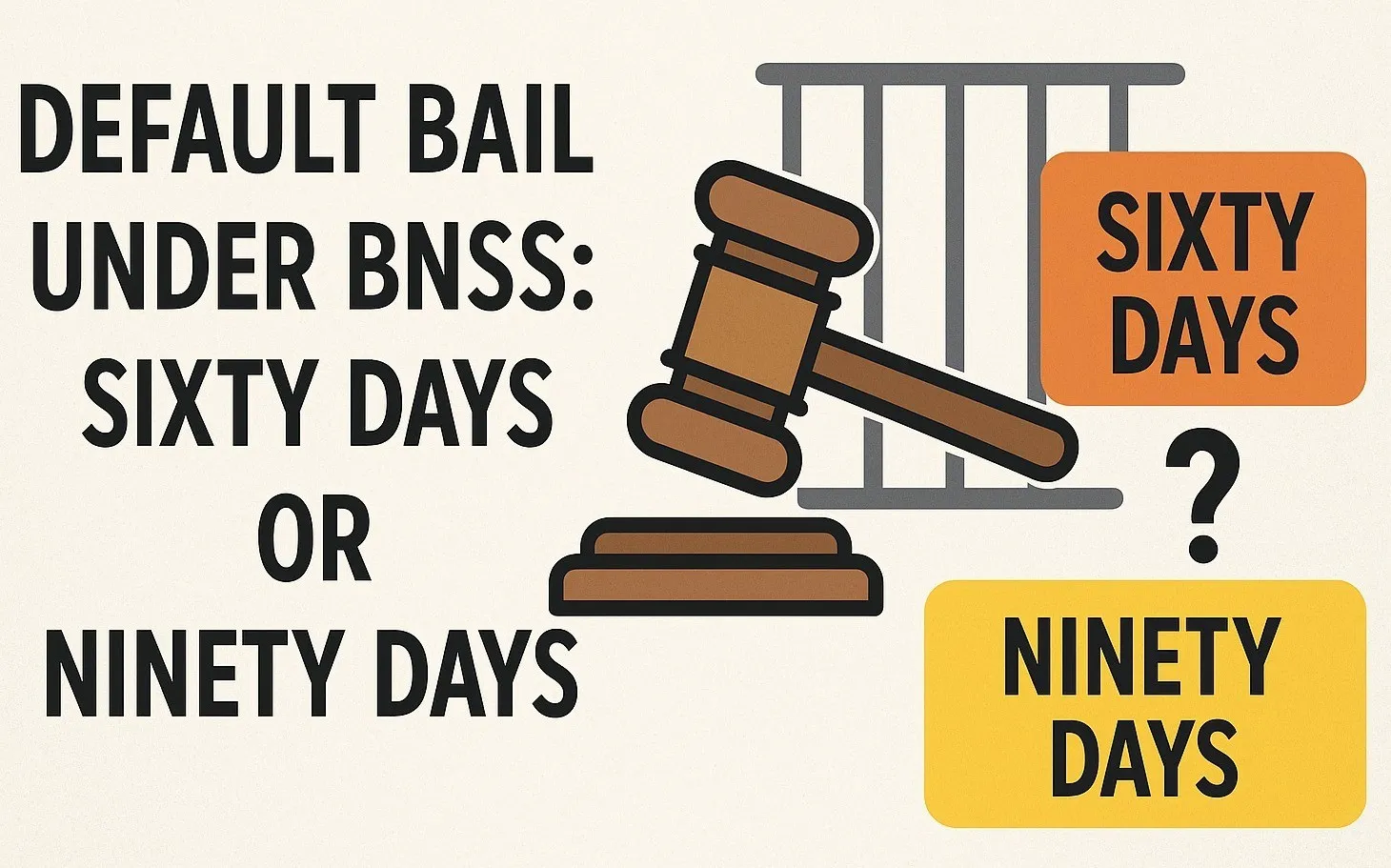 Clockwork Liberty: Dissecting the 60-Day and 90-Day Default Bail Timelines Under Section 187 of the BNSS, 2023